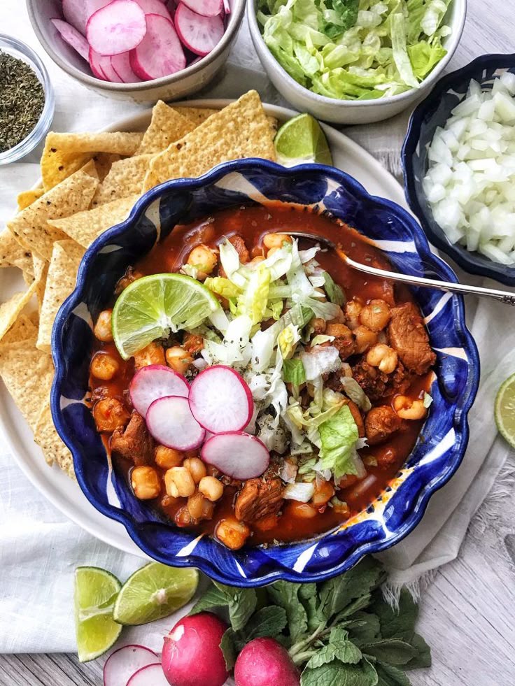 Picture of a Pozole plate